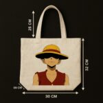 The "Luffy Serious Mode" One Piece | Premium Off-White Canvas Tote bag - Image 5